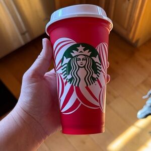 Starbucks Festive Red Reusable Cup